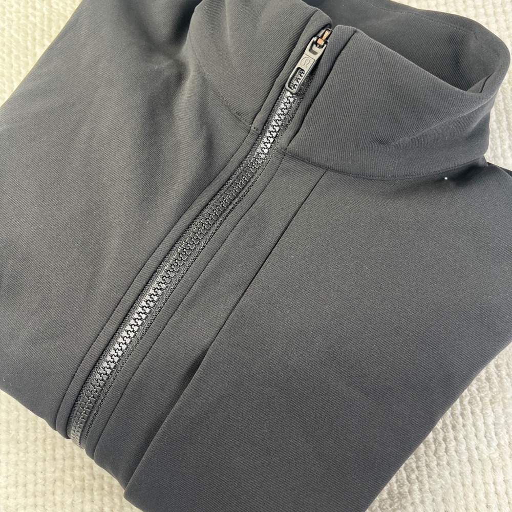 Lululemon x Peloton Sojourn Jacket Mens XXL Black Full Zip Track Mock‎ Neck Logo